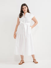 Load image into Gallery viewer, The Pintuck Cotton Poplin Dress
