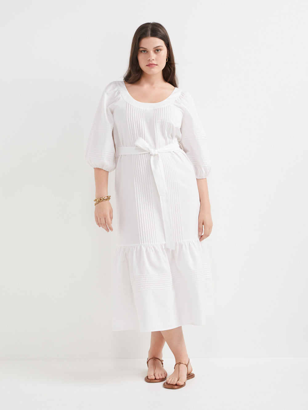 The Cotton Pintuck Dress