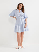 Load image into Gallery viewer, The Linen Puff Sleeve Shirt Dress
