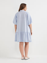 Load image into Gallery viewer, The Linen Puff Sleeve Shirt Dress
