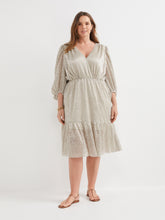 Load image into Gallery viewer, The Metallic Wrap Dress
