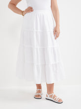 Load image into Gallery viewer, The Linen Tiered Maxi Skirt
