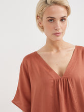 Load image into Gallery viewer, The V-Neck Linen Kaftan Dress
