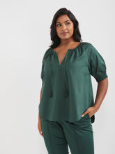 Load image into Gallery viewer, The Cotton Sateen Boho Top
