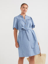 Load image into Gallery viewer, The Soft Chambray Shirt Dress
