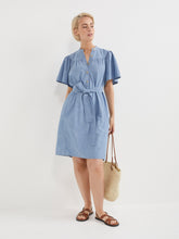 Load image into Gallery viewer, The Soft Chambray Shirt Dress

