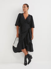 Load image into Gallery viewer, The Wrap Ruffle Dress
