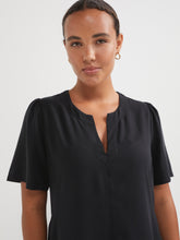 Load image into Gallery viewer, The Draped Twill Midi Dress
