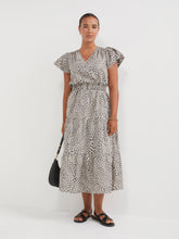 Load image into Gallery viewer, The Cotton Poplin Ocelot Print Dress
