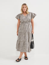 Load image into Gallery viewer, The Cotton Poplin Ocelot Print Dress
