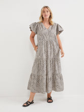 Load image into Gallery viewer, The Cotton Poplin Ocelot Print Dress
