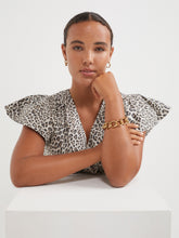 Load image into Gallery viewer, The Cotton Poplin Ocelot Print Dress

