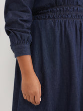 Load image into Gallery viewer, The Chambray Waisted Shirt Dress

