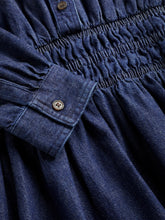 Load image into Gallery viewer, The Chambray Waisted Shirt Dress
