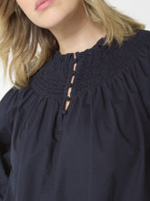 Load and play video in Gallery viewer, The Cotton Voile Shirred Detail Top
