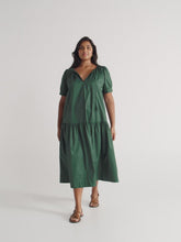 Load and play video in Gallery viewer, The Cotton Sateen Boho Dress
